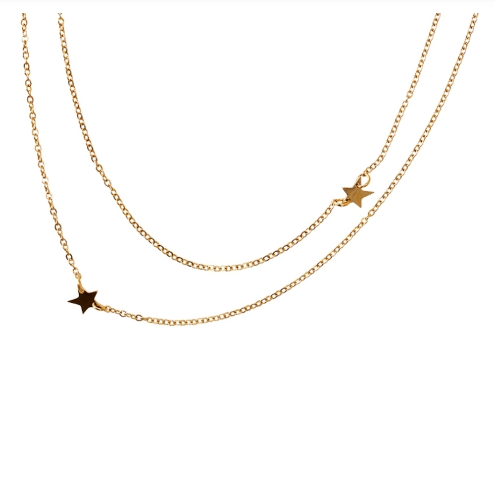 ⭐️ Jennifer Zeuner Star Double Necklace ⭐️ - Picture 3 of 12